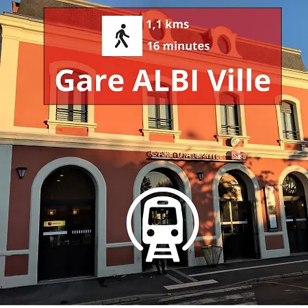 דירה Un Jour D'ete A - Centre Unesco - 200 M Cathedrale - Parking - Animaux Acceptes אלבי