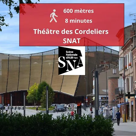 דירה Un Jour D'ete A - Centre Unesco - 200 M Cathedrale - Parking - Animaux Acceptes אלבי